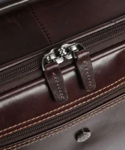 Oxford 4-Rollen Trolley dunkelbraun 56 cm