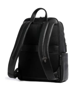 Paavo Rucksack 14″ genarbtes Rindsleder schwarz