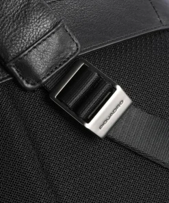 Paavo Rucksack 14″ genarbtes Rindsleder schwarz