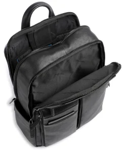 Paavo Rucksack 14″ genarbtes Rindsleder schwarz