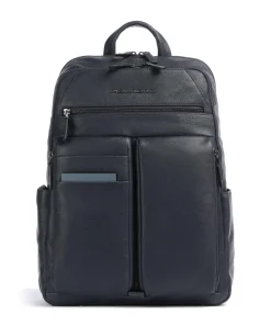 Paavo Rucksack 14″ genarbtes Rindsleder dunkelblau