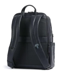 Paavo Rucksack 14″ genarbtes Rindsleder dunkelblau