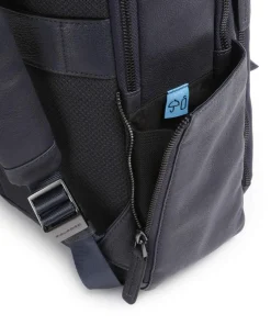 Paavo Rucksack 14″ genarbtes Rindsleder dunkelblau