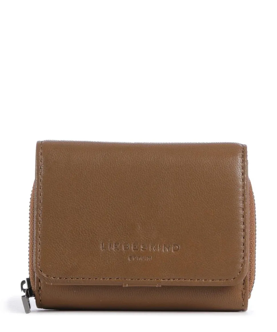 Pablita Goat Leather M Geldbörse fein genarbtes Leder hellbraun