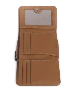 Pablita Goat Leather M Geldbörse fein genarbtes Leder hellbraun