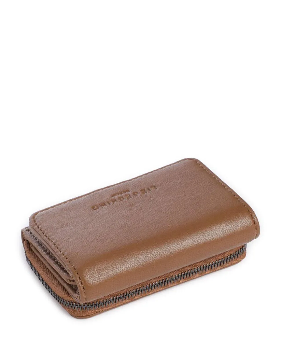 Pablita Goat Leather M Geldbörse fein genarbtes Leder hellbraun