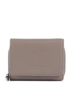 Pablita Goat Leather M Geldbörse fein genarbtes Leder taupe