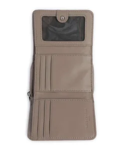 Pablita Goat Leather M Geldbörse fein genarbtes Leder taupe