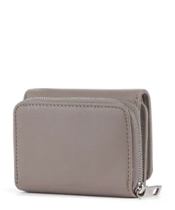 Pablita Goat Leather M Geldbörse fein genarbtes Leder taupe