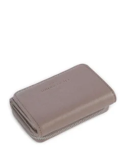 Pablita Goat Leather M Geldbörse fein genarbtes Leder taupe