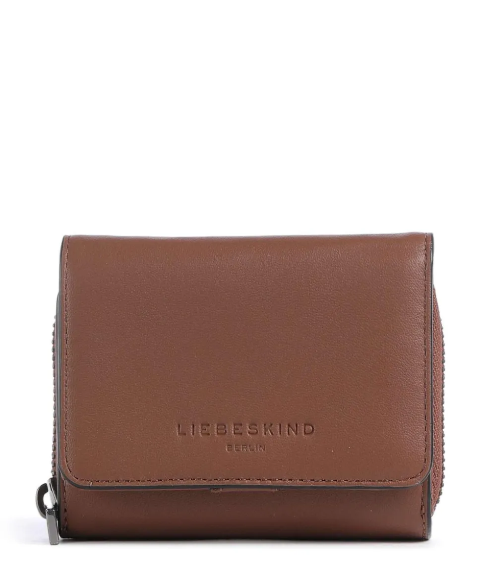 Pablita Tokyo Sheep M Geldbörse fein genarbtes Leder braun