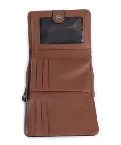 Pablita Tokyo Sheep M Geldbörse fein genarbtes Leder braun