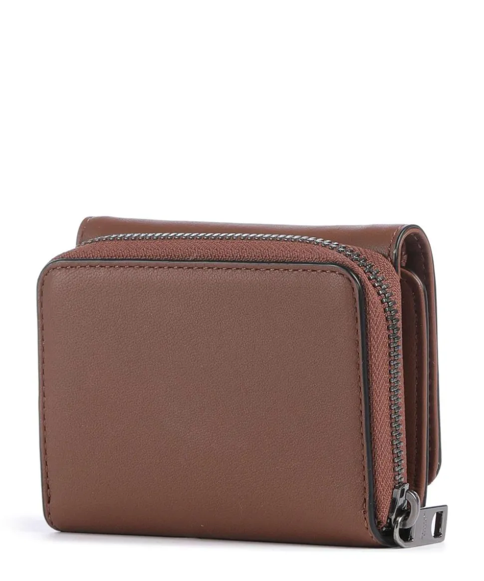 Pablita Tokyo Sheep M Geldbörse fein genarbtes Leder braun