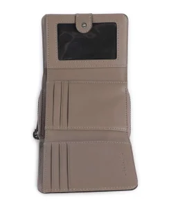 Pablita Tokyo Sheep M Geldbörse fein genarbtes Leder taupe