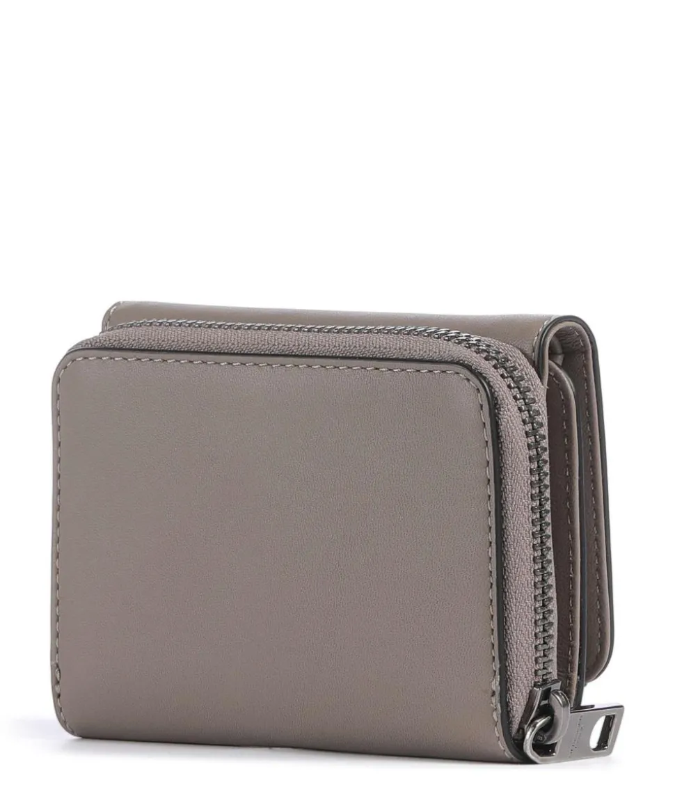 Pablita Tokyo Sheep M Geldbörse fein genarbtes Leder taupe