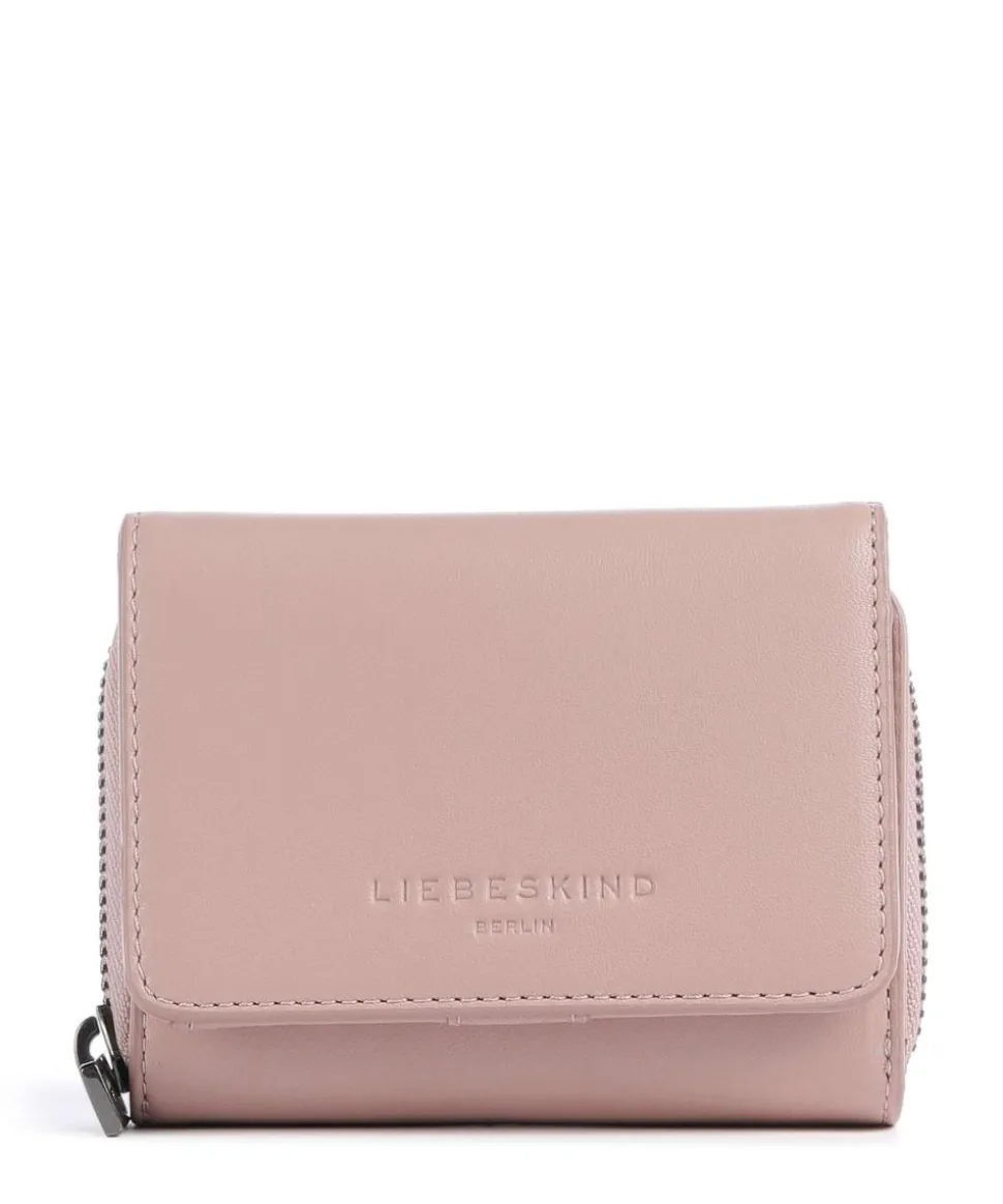 Pablita Tokyo Sheep M Geldbörse fein genarbtes Leder altrosa