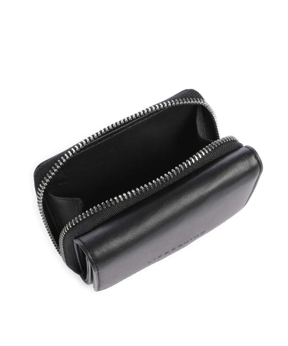 Pablita Tokyo Sheep M Geldbörse fein genarbtes Leder schwarz