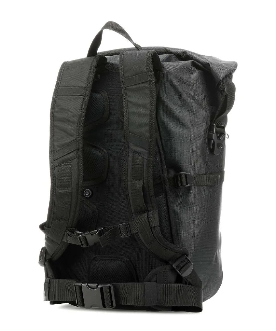 Packman Rolltop Rucksack Nylon schwarz