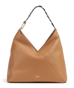 Pagode L Beuteltasche genarbtes Rindsleder braun