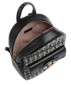 Pakuna Rucksack Lederimitat, Polyester schwarz