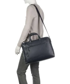 Pan Aktentasche 15″ fein genarbtes Rindsleder dunkelblau