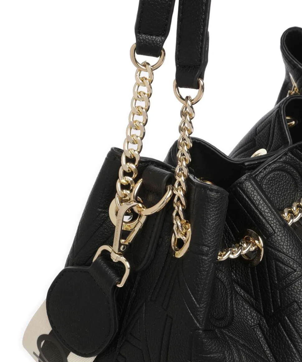 Pansy Bucket bag Lederimitat schwarz