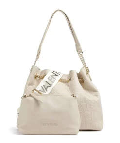 Pansy Bucket bag Lederimitat elfenbein