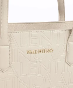 Pansy Shopper Lederimitat elfenbein