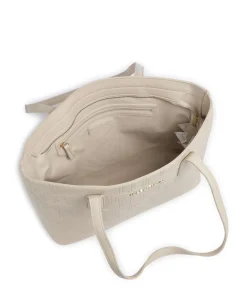 Pansy Shopper Lederimitat elfenbein