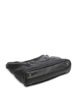 Paoliweg 2 Beuteltasche genarbtes Rindsleder schwarz