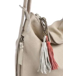 Paoliweg 3 Rucksack-Tasche genarbtes Rindsleder beige