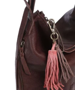 Paoliweg 3 Rucksack-Tasche genarbtes Rindsleder dunkelbraun