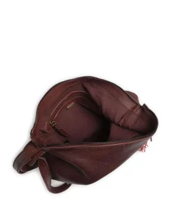 Paoliweg 3 Rucksack-Tasche genarbtes Rindsleder dunkelbraun
