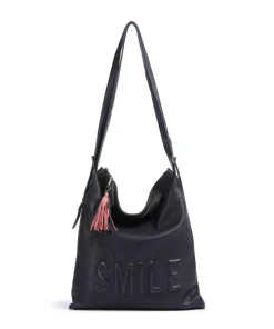 Paoliweg 3 Rucksack-Tasche genarbtes Rindsleder navy