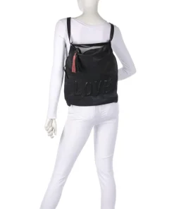 Paoliweg 3 Rucksack-Tasche genarbtes Rindsleder schwarz