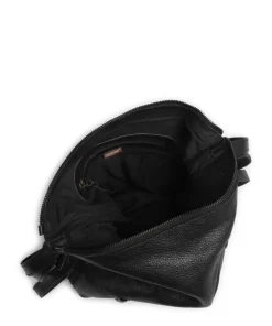 Paoliweg 3 Rucksack-Tasche genarbtes Rindsleder schwarz