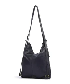 Paoliweg 3 Rucksack-Tasche genarbtes Rindsleder navy