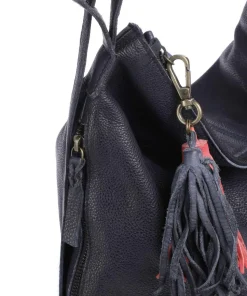 Paoliweg 3 Rucksack-Tasche genarbtes Rindsleder navy