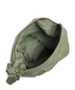 Paoliweg 3 Rucksack-Tasche genarbtes Rindsleder grün