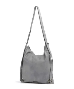 Paoliweg 3 Rucksack-Tasche genarbtes Rindsleder grau