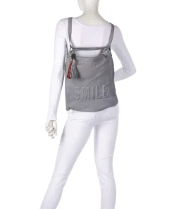 Paoliweg 3 Rucksack-Tasche genarbtes Rindsleder grau