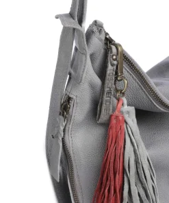 Paoliweg 3 Rucksack-Tasche genarbtes Rindsleder grau