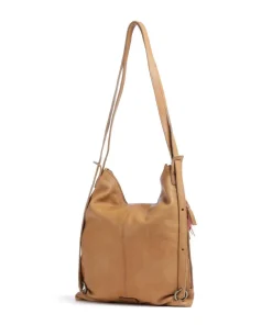 Paoliweg 3 Rucksack-Tasche genarbtes Rindsleder braun