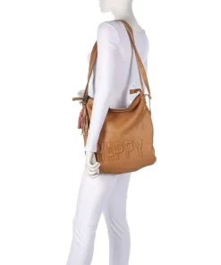 Paoliweg 3 Rucksack-Tasche genarbtes Rindsleder braun