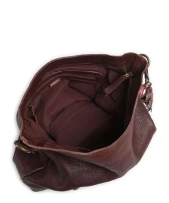 Paoliweg 2 Schultertasche genarbtes Leder dunkelbraun