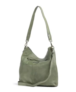 Paoliweg 2 Schultertasche genarbtes Rindsleder grün