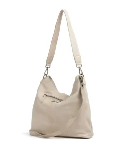 Paoliweg 2 Schultertasche genarbtes Rindsleder beige