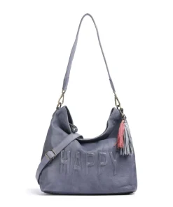 Paoliweg 2 Schultertasche genarbtes Leder lavendel