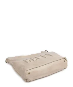 Paoliweg 2 Schultertasche genarbtes Leder beige