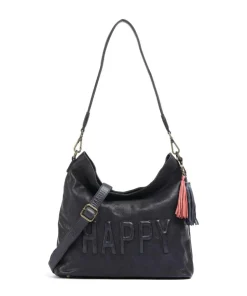 Paoliweg 2 Schultertasche genarbtes Leder navy